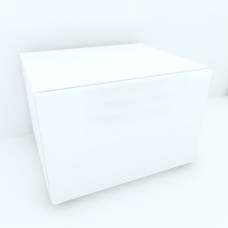 Armonia Comoda alba cu o usa cu sistem push front MDF Alb Lucios